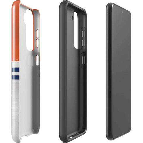 NFL Denver Broncos White Striped Galaxy S21 Plus 5G Pro Case