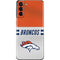 NFL Denver Broncos White Striped Galaxy S21 Plus 5G Skin