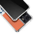 NFL Denver Broncos White Striped Galaxy S21 Ultra 5G Clear Case
