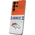 NFL Denver Broncos White Striped Galaxy S21 Ultra 5G Skin