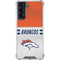 NFL Denver Broncos White Striped Galaxy S22 Clear Case