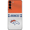 NFL Denver Broncos White Striped Galaxy S22 Plus Skin