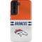 NFL Denver Broncos White Striped Galaxy S22 Pro Case
