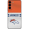NFL Denver Broncos White Striped Galaxy S22 Skin