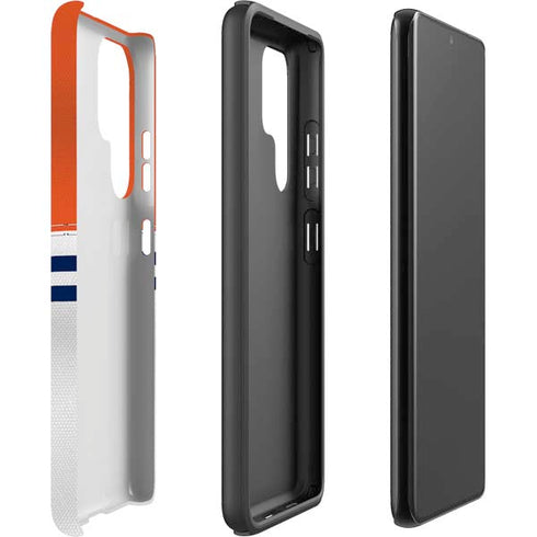 NFL Denver Broncos White Striped Galaxy S22 Ultra Pro Case