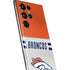 NFL Denver Broncos White Striped Galaxy S22 Ultra Skin