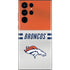 NFL Denver Broncos White Striped Galaxy S22 Ultra Skin