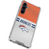 NFL Denver Broncos White Striped Galaxy S23 FE Clear Case