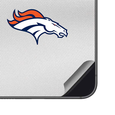 NFL Denver Broncos White Striped Galaxy S23 FE Skin