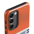 NFL Denver Broncos White Striped Galaxy S23 Plus Pro Case
