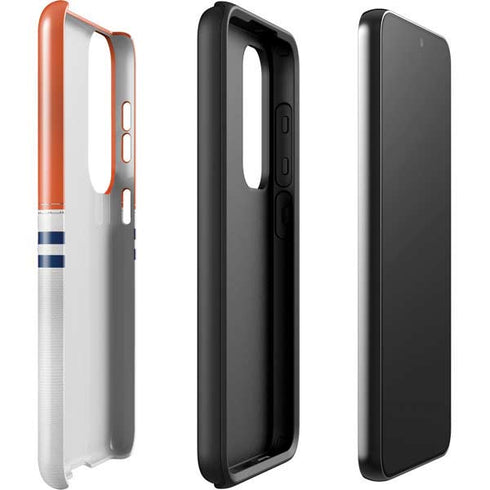 NFL Denver Broncos White Striped Galaxy S23 Plus Pro Case