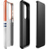 NFL Denver Broncos White Striped Galaxy S23 Plus Pro Case