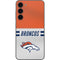 NFL Denver Broncos White Striped Galaxy S23 Plus Skin