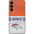 NFL Denver Broncos White Striped Galaxy S23 Plus Skin