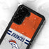 NFL Denver Broncos White Striped Galaxy S23 Plus Waterproof Case