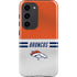 NFL Denver Broncos White Striped Galaxy S23 Pro Case