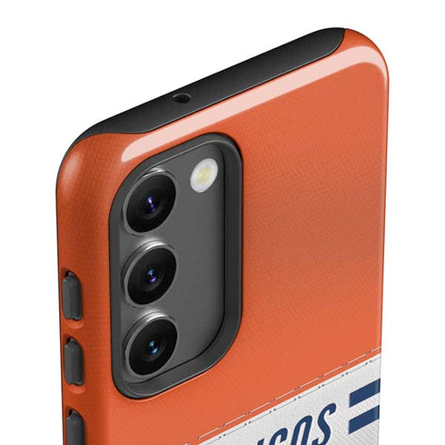 NFL Denver Broncos White Striped Galaxy S23 Pro Case