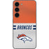 NFL Denver Broncos White Striped Galaxy S23 Skin