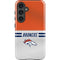 NFL Denver Broncos White Striped Galaxy S24 Impact Case