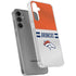 NFL Denver Broncos White Striped Galaxy S24 Plus Clear Case
