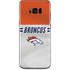 NFL Denver Broncos White Striped Galaxy S8 Plus Skin