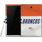 NFL Denver Broncos White Striped Samsung Galaxy Tab Skin