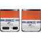 NFL Denver Broncos White Striped Galaxy Z Flip Skin