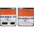 NFL Denver Broncos White Striped Galaxy Z Flip Skin