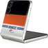 NFL Denver Broncos White Striped Galaxy Z Flip3 5G Skin