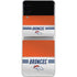 NFL Denver Broncos White Striped Galaxy Z Flip4 5G Skin