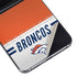 NFL Denver Broncos White Striped Galaxy Z Flip5 5G Skin
