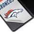 NFL Denver Broncos White Striped Galaxy Z Fold4 5G Skin