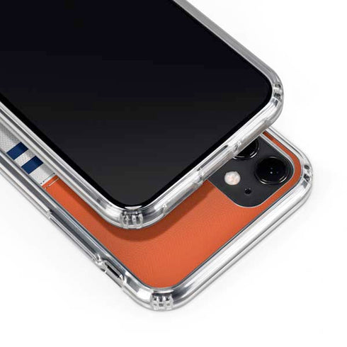 NFL Denver Broncos White Striped iPhone 11 Clear Case