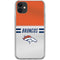 NFL Denver Broncos White Striped iPhone 11 Clear Case