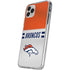 NFL Denver Broncos White Striped iPhone 11 Pro Clear Case