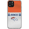 NFL Denver Broncos White Striped iPhone 11 Pro Clear Case
