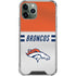 NFL Denver Broncos White Striped iPhone 11 Pro Max Clear Case