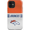 NFL Denver Broncos White Striped iPhone 12 Impact Case