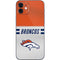 NFL Denver Broncos White Striped iPhone 12 Mini Skin