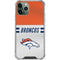 NFL Denver Broncos White Striped iPhone 12 Pro Max Clear Case