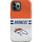 NFL Denver Broncos White Striped iPhone 12 Pro Max Impact Case