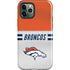 NFL Denver Broncos White Striped iPhone 12 Pro Max Impact Case