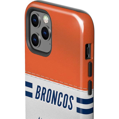 NFL Denver Broncos White Striped iPhone 12 Pro Max Impact Case