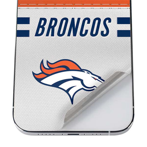 NFL Denver Broncos White Striped iPhone 12 Pro Max Skin