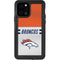 NFL Denver Broncos White Striped iPhone 12 Pro Waterproof Case