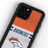 NFL Denver Broncos White Striped iPhone 12 Pro Waterproof Case