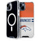 NFL Denver Broncos White Striped iPhone 13 MagSafe Case
