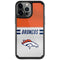 NFL Denver Broncos White Striped iPhone 13 Pro Cargo Case