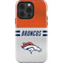 NFL Denver Broncos White Striped iPhone 13 Pro Impact Case