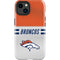 NFL Denver Broncos White Striped iPhone 14 Plus Impact Case